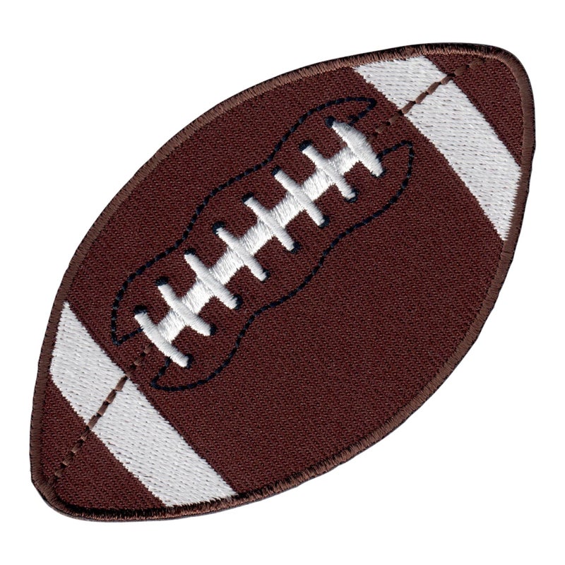 PatchMommy Football Patch Sports Ball, Iron On/Sew On - Appliques for Clothing - Image 1